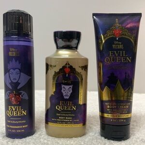 Bath & Body Works "Evil Queen" Body Creme, Wash & Fine Fragrance Mist Bundle